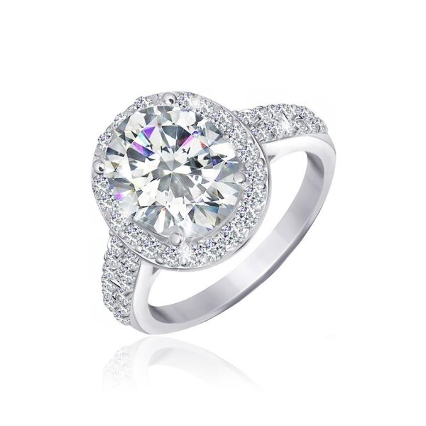 

Серебряное кольцо с фианитом КК2Ф/371 - 16