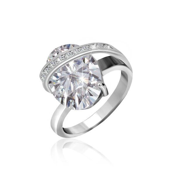 

Серебряное кольцо с фианитом КК2Ф/385 - 19,5
