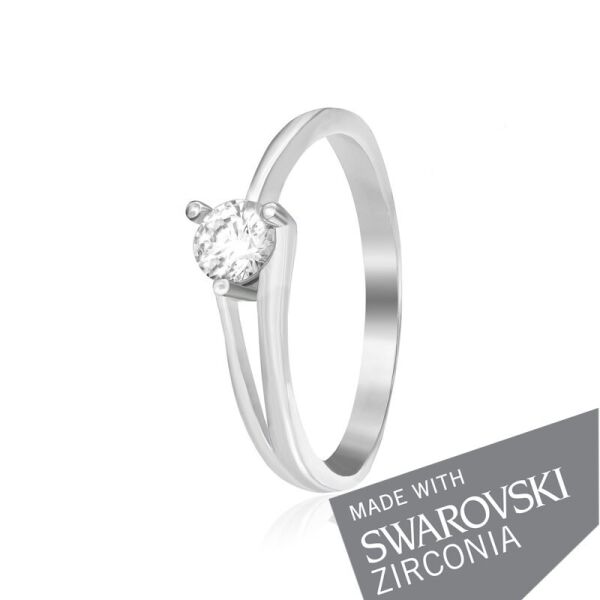 

Серебряное кольцо с цирконием SWAROVSKI ZIRCONIA К2С/037 - 17