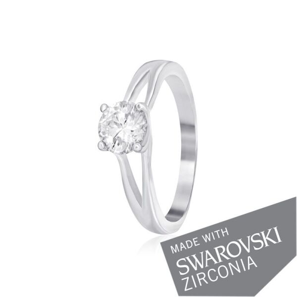 

Серебряное кольцо с цирконием SWAROVSKI ZIRCONIA К2С/492 - 17,5