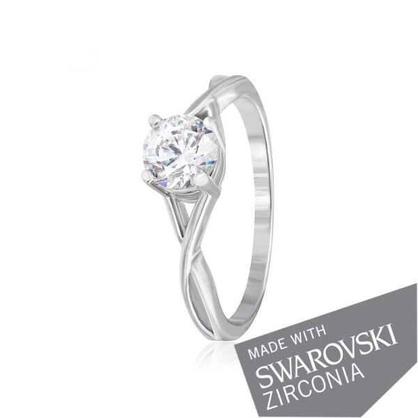 

Серебряное кольцо с цирконием SWAROVSKI ZIRCONIA К2С/862 - 17