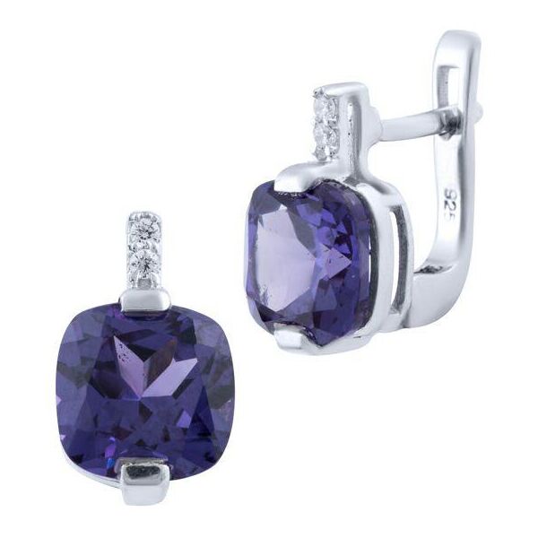 

Серебряные серьги GS с александритом 8.025ct (1651537)