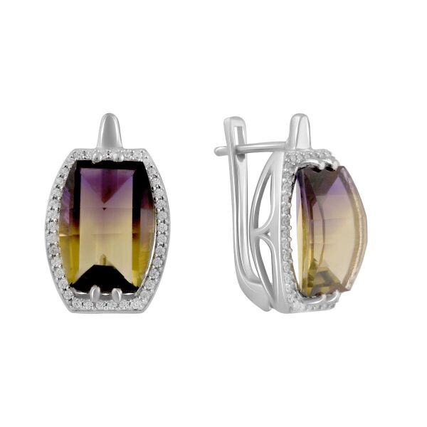 

Серебряные серьги GS с аметрином nano 11.345ct (2088486)