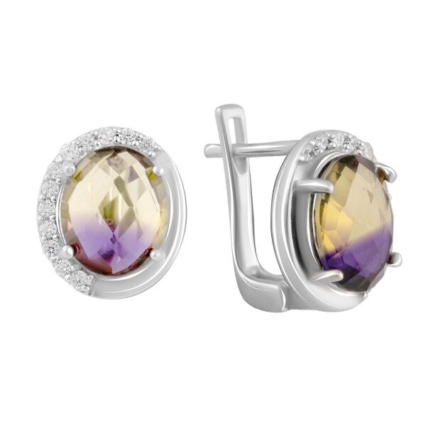 

Серебряные серьги GS с аметрином nano 4.288ct (2088677)