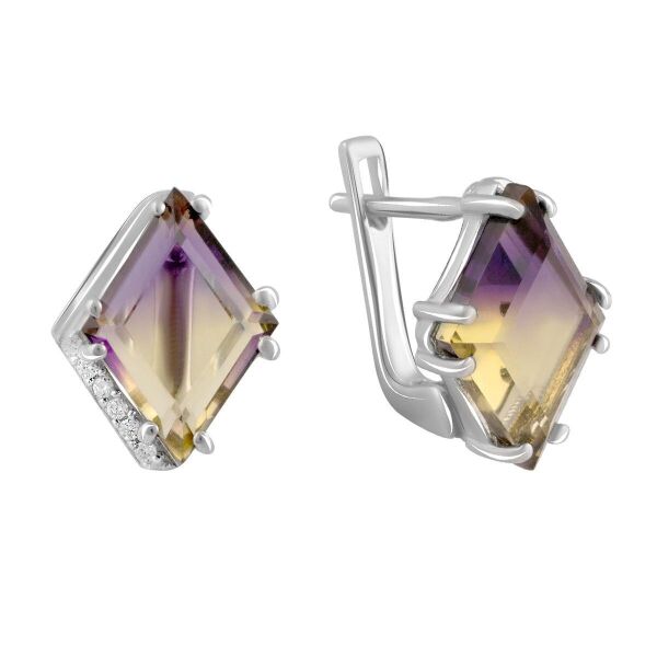 

Серебряные серьги GS с аметрином nano 5.408ct (2088325)