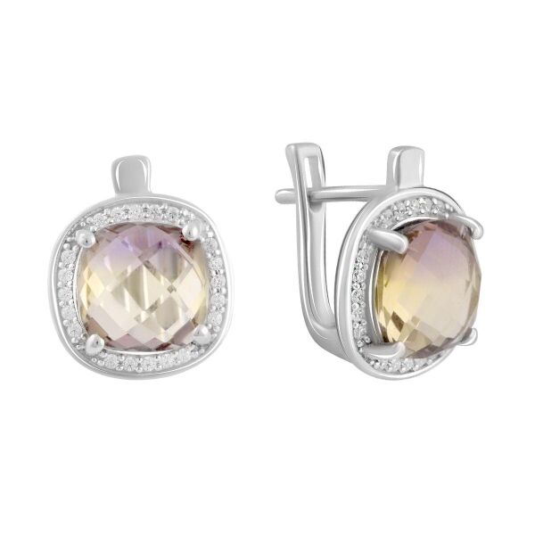 

Серебряные серьги GS с аметрином nano 5.625ct (2088608)