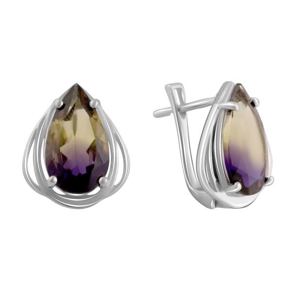 

Серебряные серьги GS с аметрином nano 6.1ct (2088752)