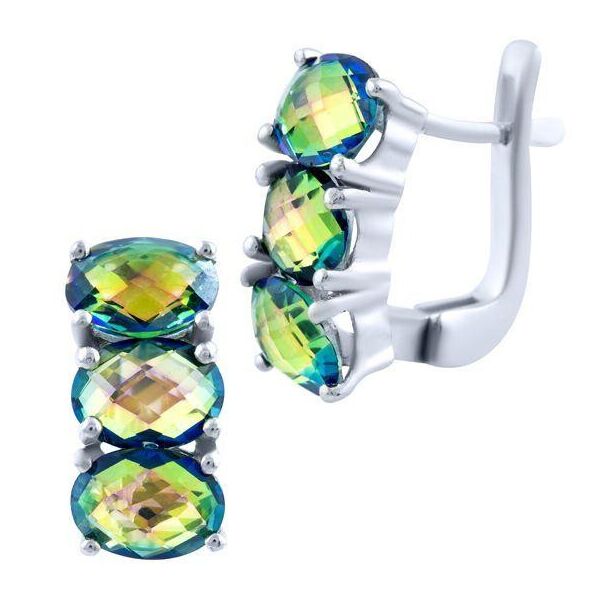 

Серебряные серьги GS с мистик топазом 5.125ct (1824948)