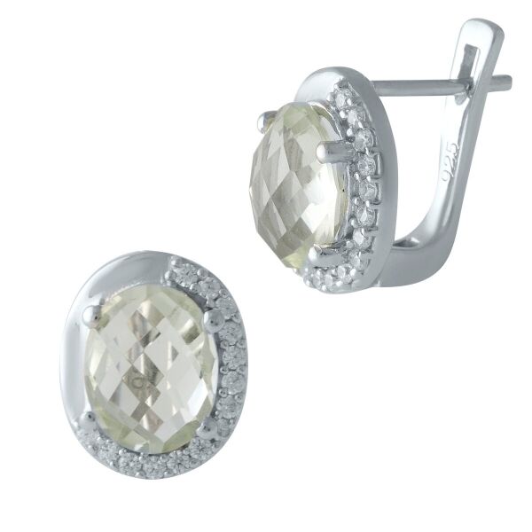 

Серебряные серьги GS с натуральным зеленим аметистом 4.95ct (2001454)