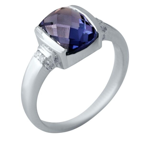 

Серебряное кольцо GS с александритом 3.413ct (2017622) 18 размер