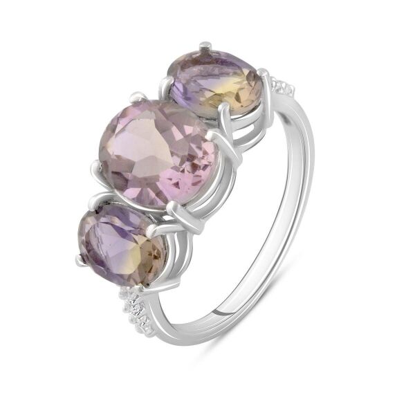 

Серебряное кольцо GS с аметрином nano 2.35ct (2088257) 19 размер