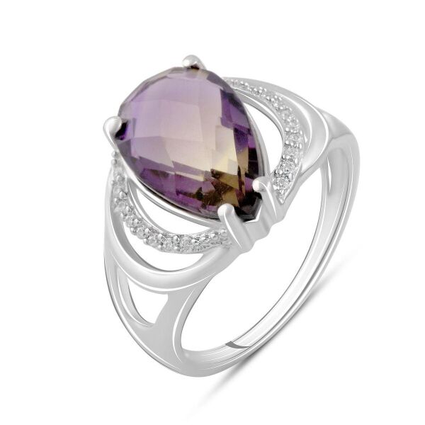 

Серебряное кольцо GS с аметрином nano 3.588ct (2088356) 18.5 размер
