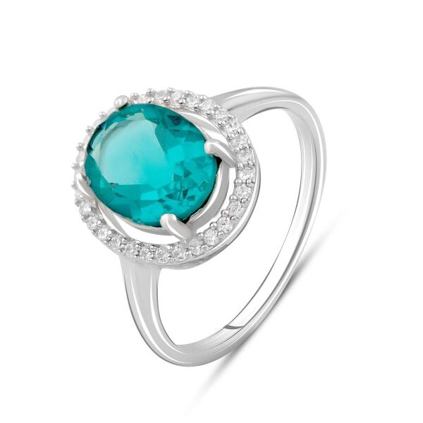 

Серебряное кольцо GS с изумрудом nano 0.35ct (2096450) 18 размер