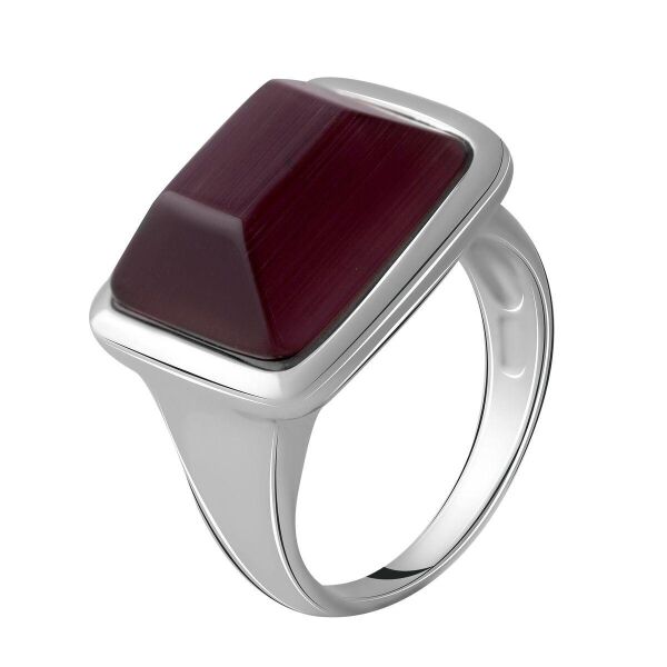 

Серебряное кольцо GS с кошачьим глазом (2053842) 17.5 размер