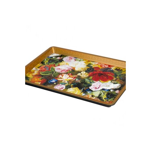 

Поднос пластиковый прямоугольный с цветочками 325*230*25 мм (шт)