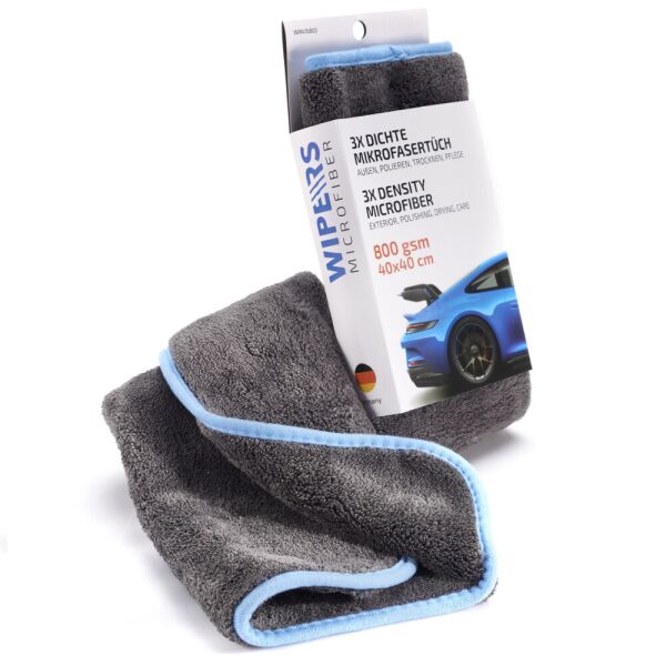 

WIPERS 3X Dichte MikrofaserTüch серая плотная салфетка из микрофибры (Германия) 40х40 см 800 gsm