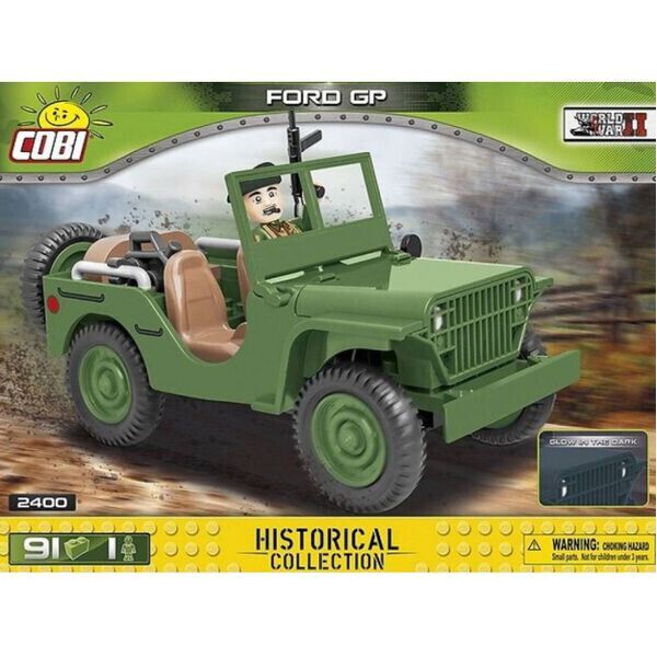

Обучающий конструктор Военный внедорожник Ford GP.COBI -2400
