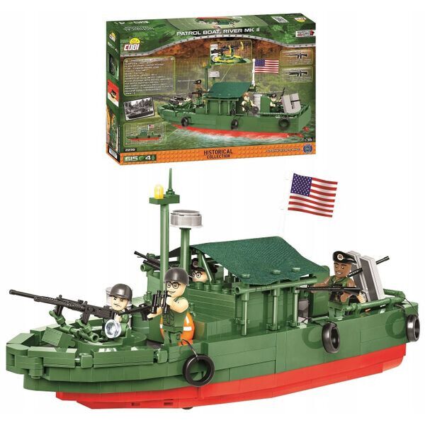 

Учебный конструктор патрульный катер River MK II - COBI 2238-615 кирпичный катер