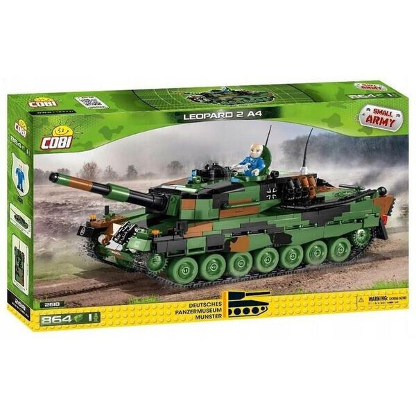 

Обучающий конструктор Cobi Немецкий MBT Leopard 2A4 COBI 2618