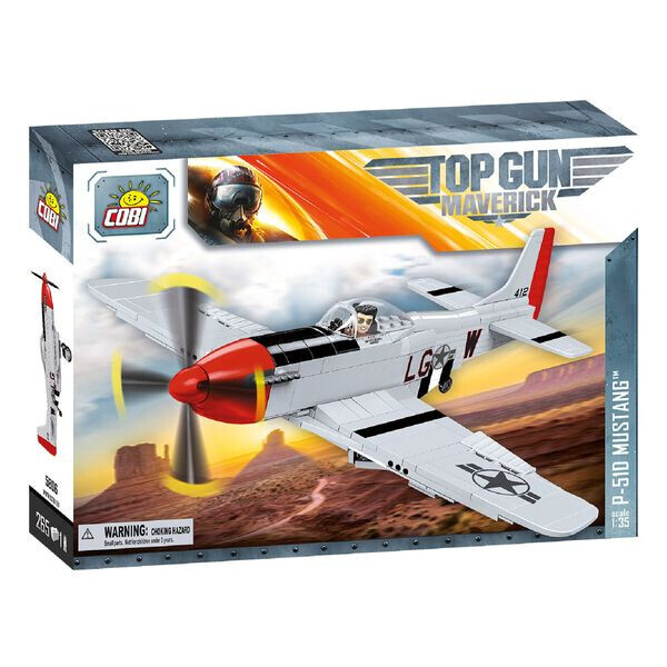 

Обучающий конструктор Самолет TOP GUN Maverick P-51D Mustang COBI 5806