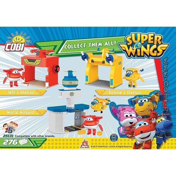 

Обучающий конструктор Zestaw posterunek Paula 276 kl. Super Wings СОВІ 25131