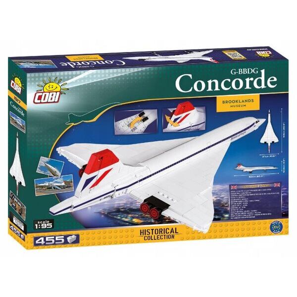 

Обучающий конструктор самолета concorde G-BBDG COBI 1917 1:95