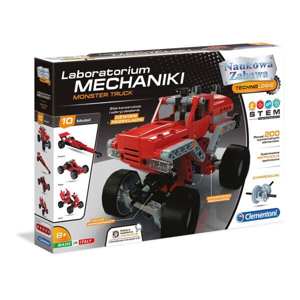 

Обучающий конструктор Лаборатория механики - Monster Truck Clementoni 50062