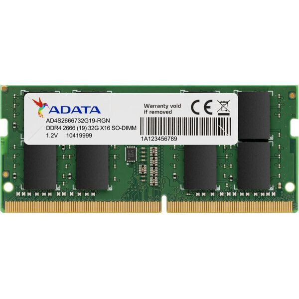 

ADATA 16 GB SO-DIMM DDR4 2666 MHz (AD4S266616G19-SGN)