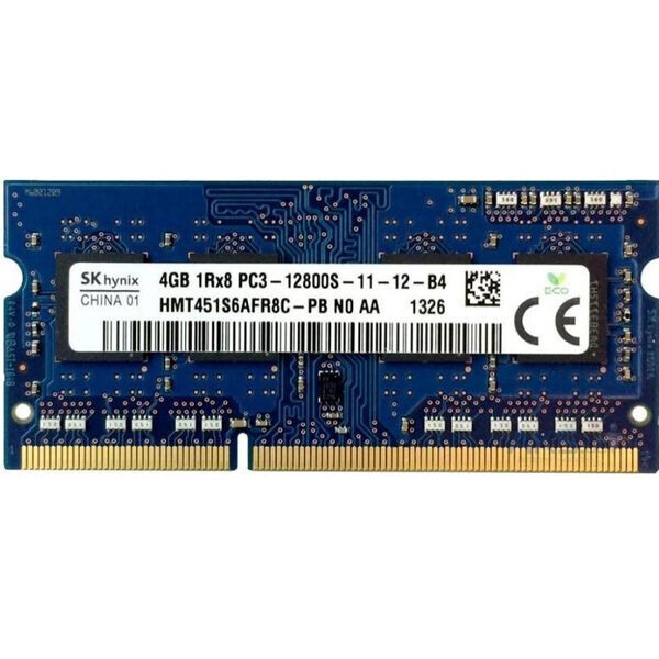 

SK hynix 4 GB SO-DIMM DDR3L 1600 MHz (HMT451S6DFR8A-PB)