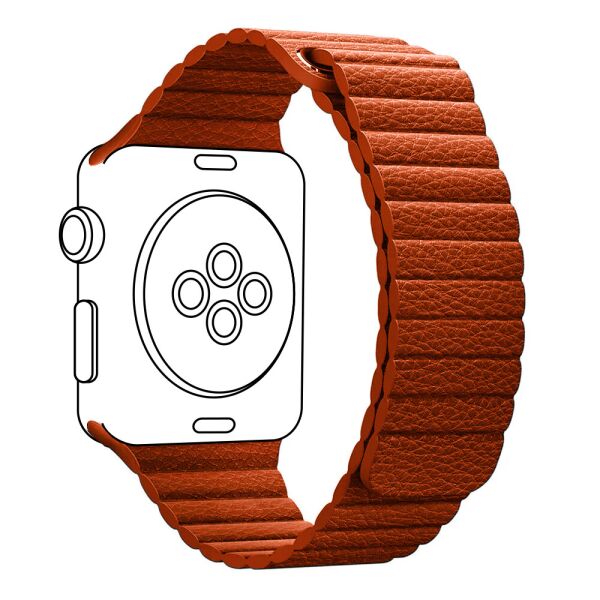 

Ремешок ArmorStandart Leather Loop для Apple Watch 38mm/40mm Orange (ARM57838)