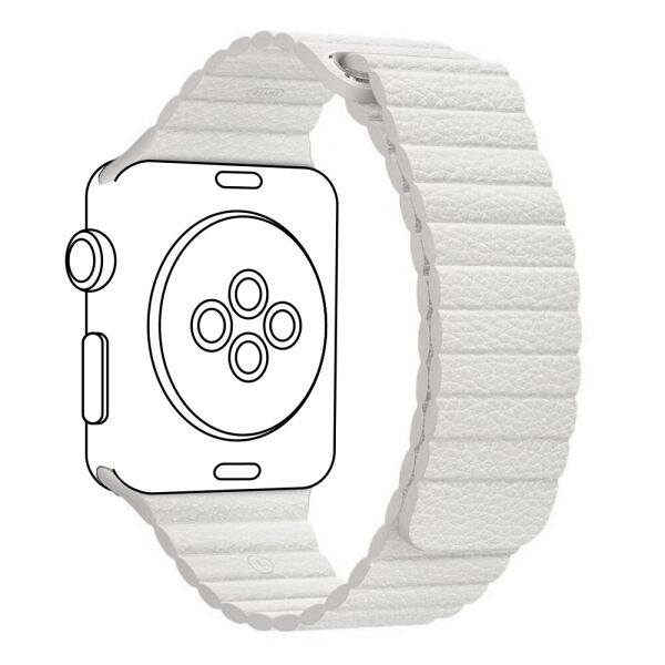 

Ремешок ArmorStandart Leather Loop для Apple Watch 38mm/40mm White (ARM57835)