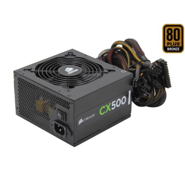 

Блок питания Corsair CX500, 500W, ATX 5557 "Refurbished"