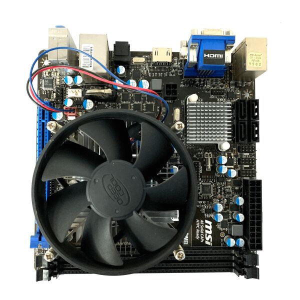

Материнская плата MSI H61i-E35 V2/W8, 1155, DDR3 - Процессор G620 - Кулер 5319 "Refurbished"