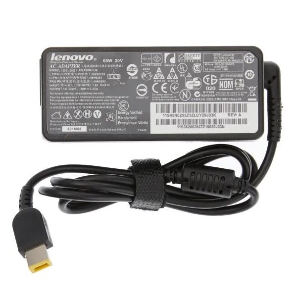 

Зарядное устройство для ноутбука Lenovo 20V, 3,25, 65W, 5.5 × 2.1 мм 2948 "Refurbished"