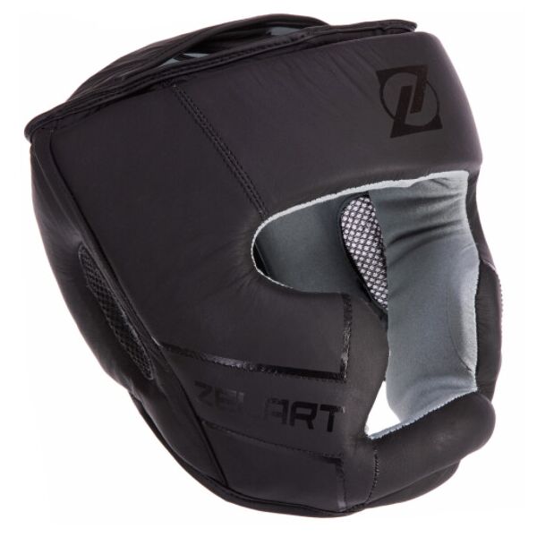 

Шлем боксерский с полной защитой кожаный Zelart VL-3151 L Черный