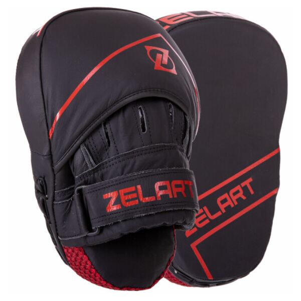 

Лапа Изогнутая для бокса и единоборств Zelart VL-3148 25x18x5см 2шт Черный-красный