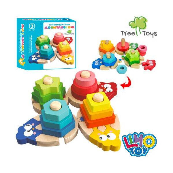 

Деревянная игрушка Пирамидка Tree Toys MD 1797