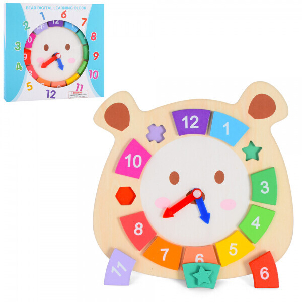 

Деревянная игрушка Часы Bambi MD 1824