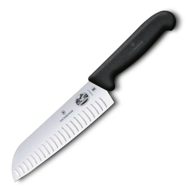 

Нож Victorinox Fibrox Santoku 17см Черный