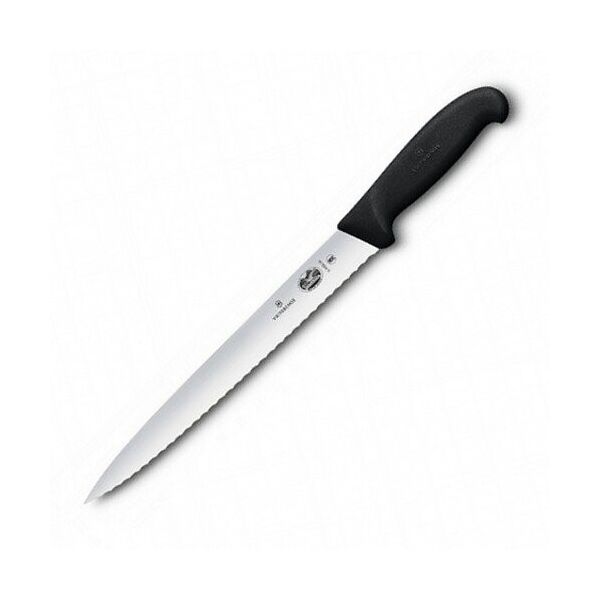 

Нож кухонный Victorinox Fibrox Slicing 25 см Черный