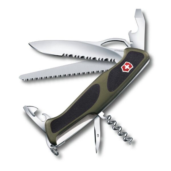 

Нож складной Victorinox Delemont RangerGrip 179 Черный-Зеленый