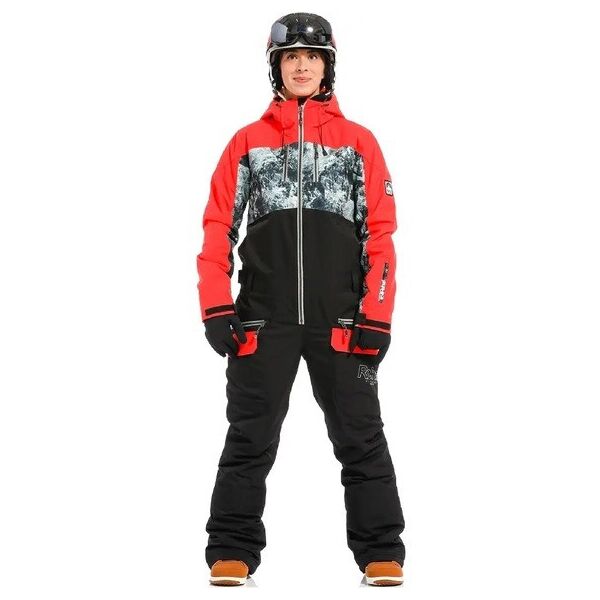 

Комбинезон женский Rehall Liv Women's XS Черный-Красный
