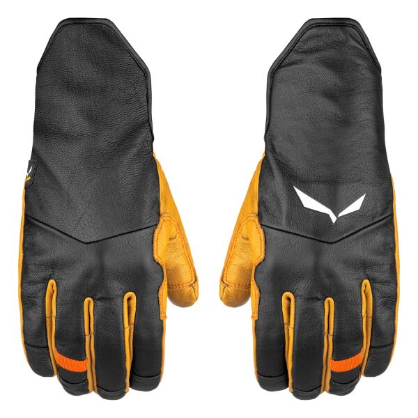 

Перчатки альпинистские Salewa Leather Wool Gloves L Черный-Оранжевый