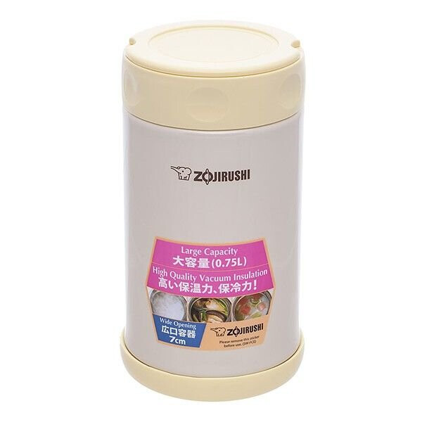 

Пищевой термоконтейнер (термос для еды) ZOJIRUSHI SW-FCE75YP 0.75 л бежевый