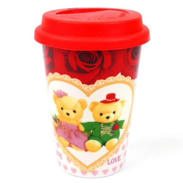 

Кружка с силиконовой крышкой в подарочной упаковке Love Bears 132043