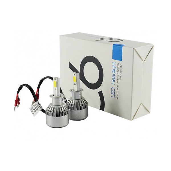 

Комплект Led ламп светодиодные для фар автомобиля C6 H3 181240