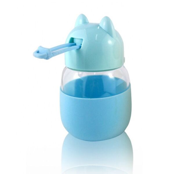 

Детская баночка с силиконовым держателем Dudu Cap голубая 131999