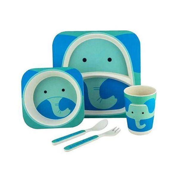 

Набор детской посуды из 5 предметов бамбук Bamboo Fibre kids set Слон 180879