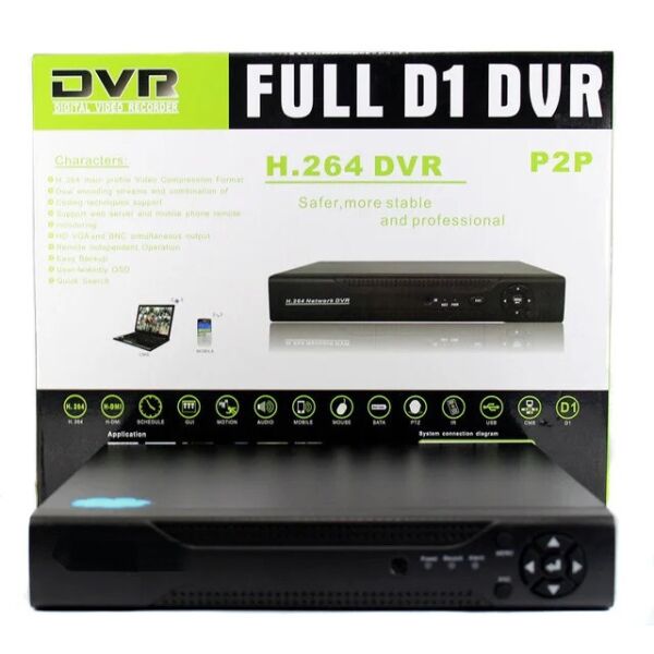 

Регистратор DVR на 4 камеры 6604