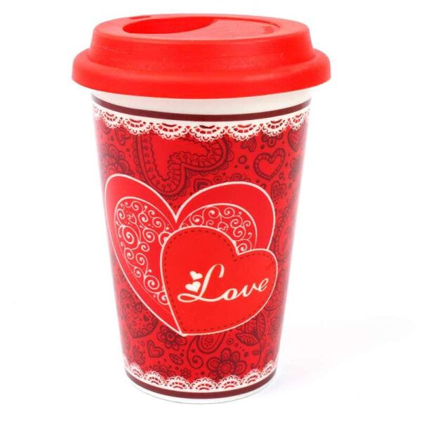 

Кружка с силиконовой крышкой в подарочной упаковке Love 132042